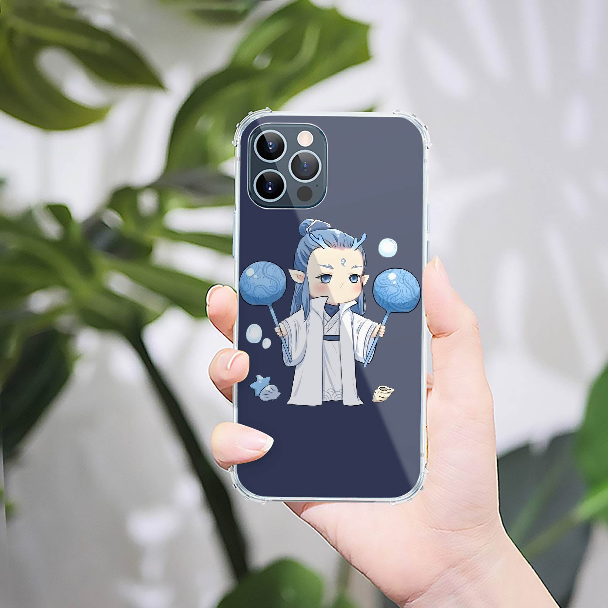 （画像用） Ne Zha 2 ナタ 魔童の大暴れ 【iPhone 12シリーズ対応】透明スマホケース（クリアソフトケース）